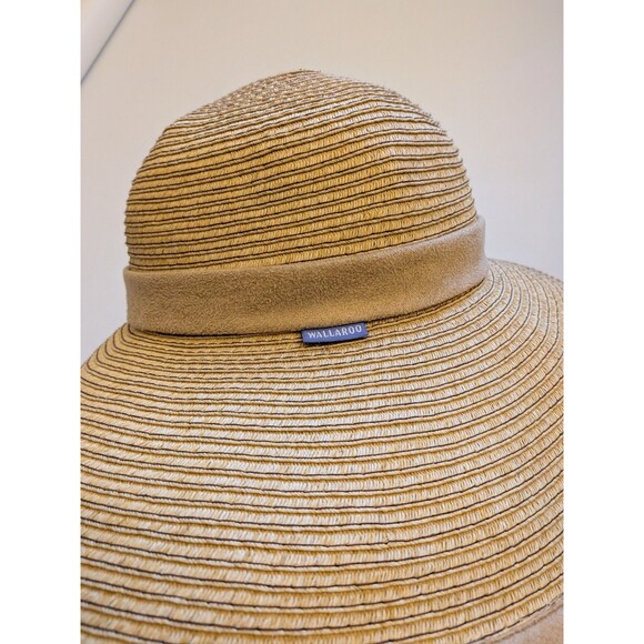 WALLAROO Hat Co Celeste Wide Brim Sun Beach Hat Travel Packable Summer Coastal - Picture 4 of 5